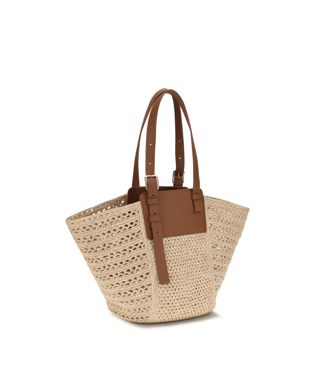 LOEWE Бежевая сумка тоут, фото 3