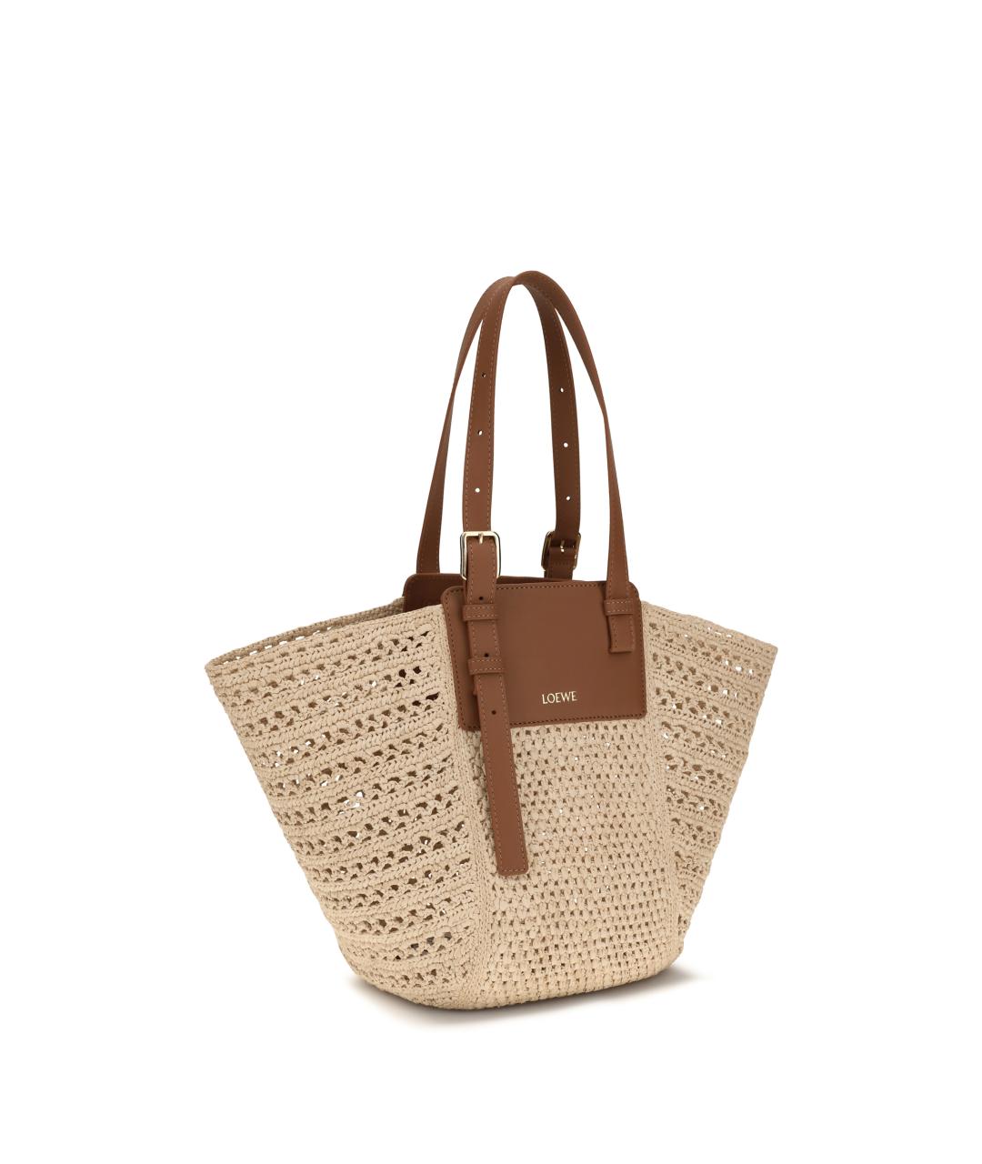 LOEWE Бежевая сумка тоут, фото 2