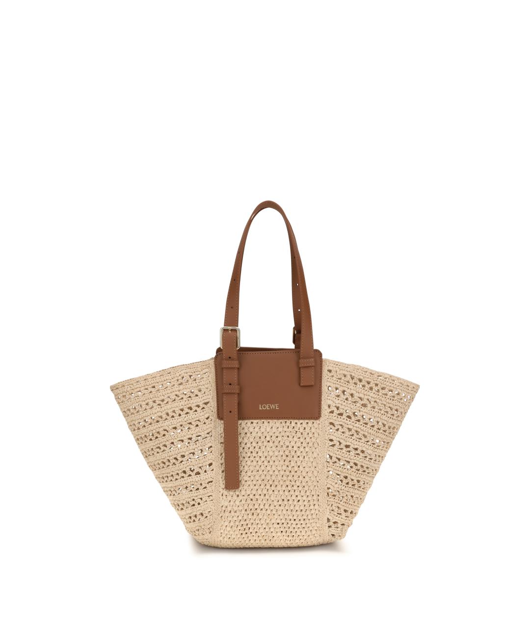 LOEWE Бежевая сумка тоут, фото 1