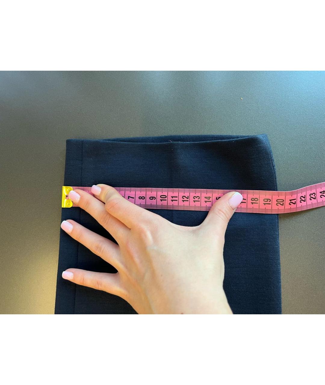 STEFANO RICCI Темно-синие шерстяные повседневные брюки, фото 5