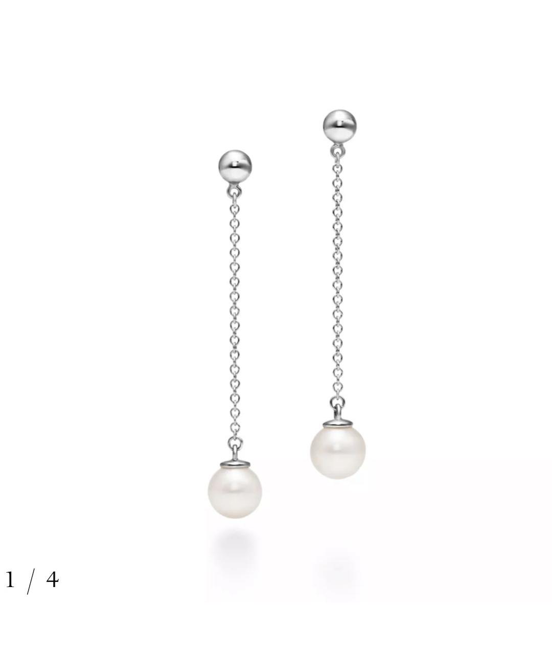 TIFFANY&CO Серебряные серебряные серьги, фото 4