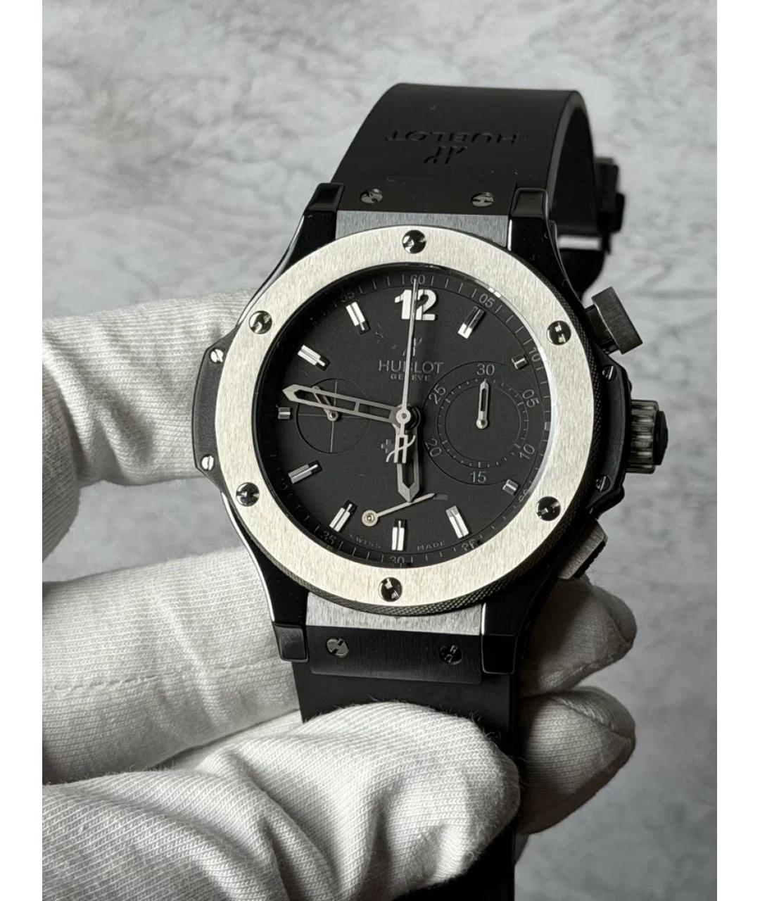 HUBLOT Черные керамические часы, фото 2