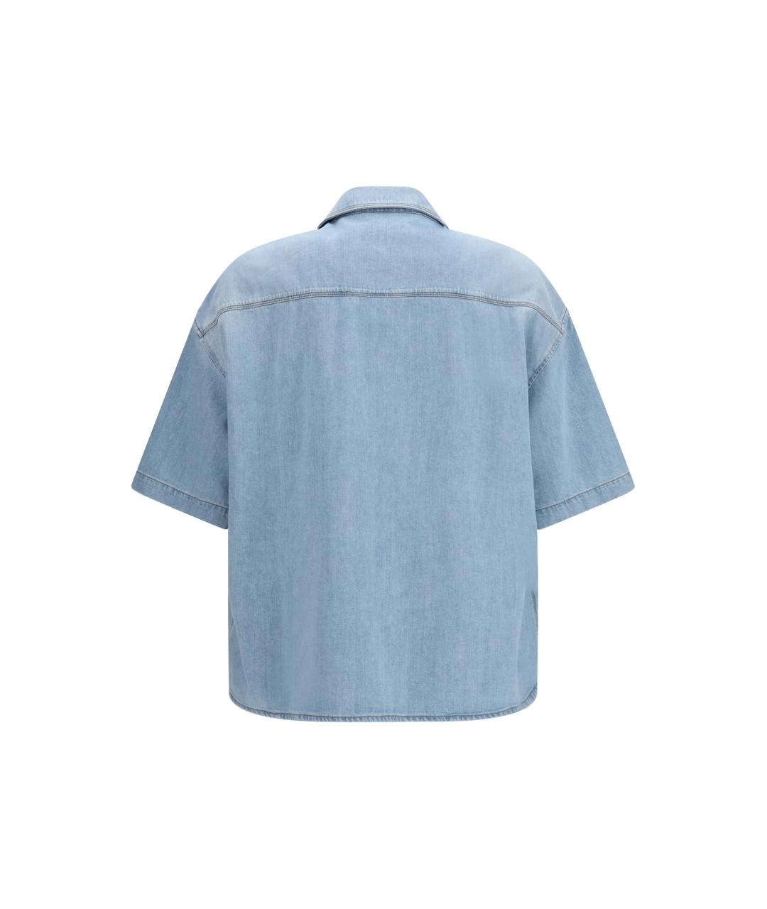 LOEWE Синяя хлопковая классическая рубашка, фото 2