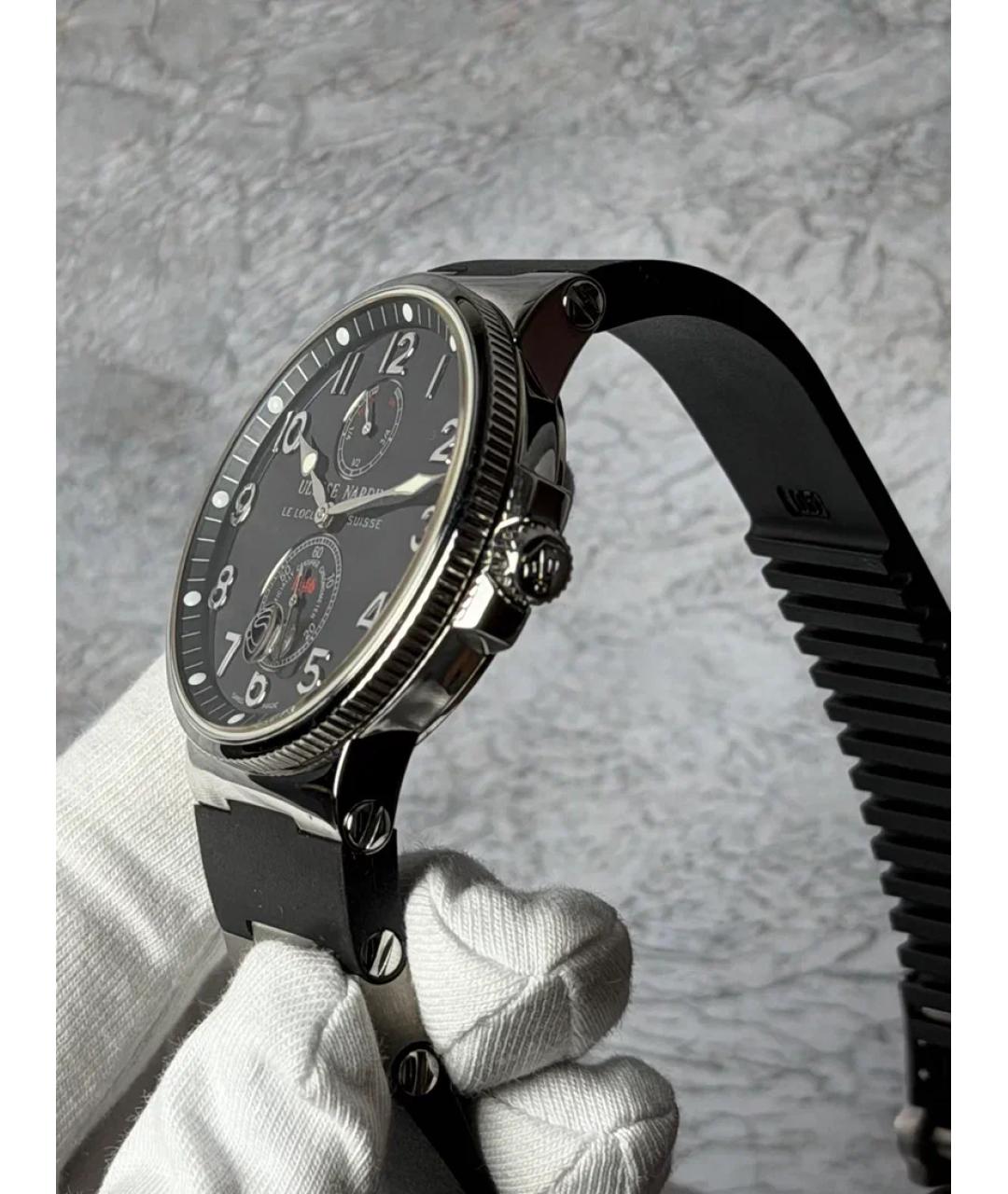 Ulysse Nardin Черные металлические часы, фото 3
