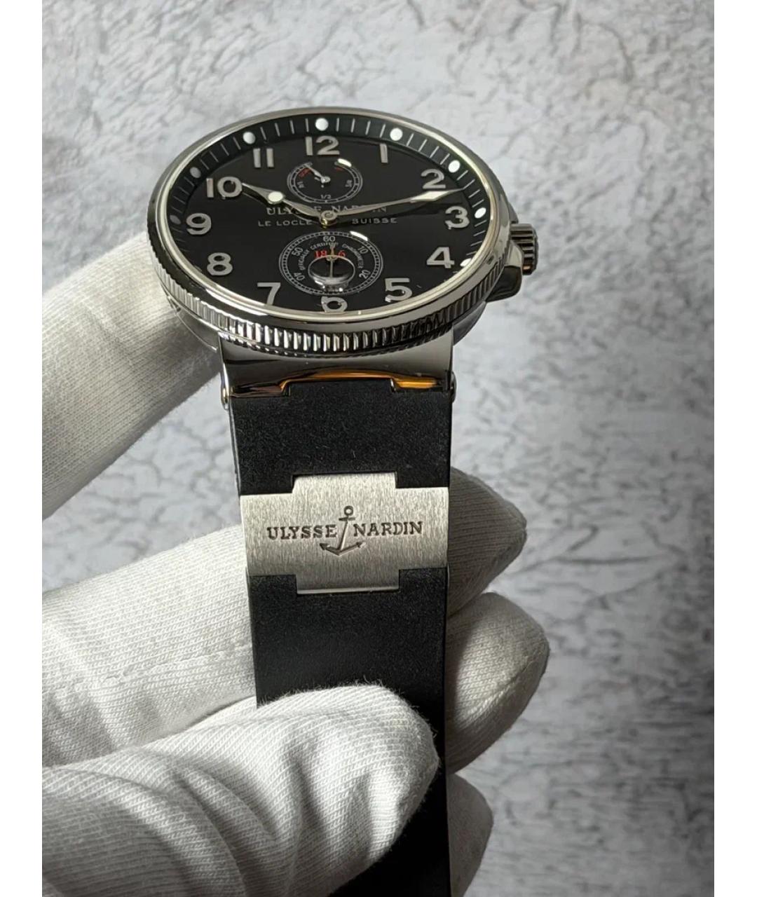 Ulysse Nardin Черные металлические часы, фото 4