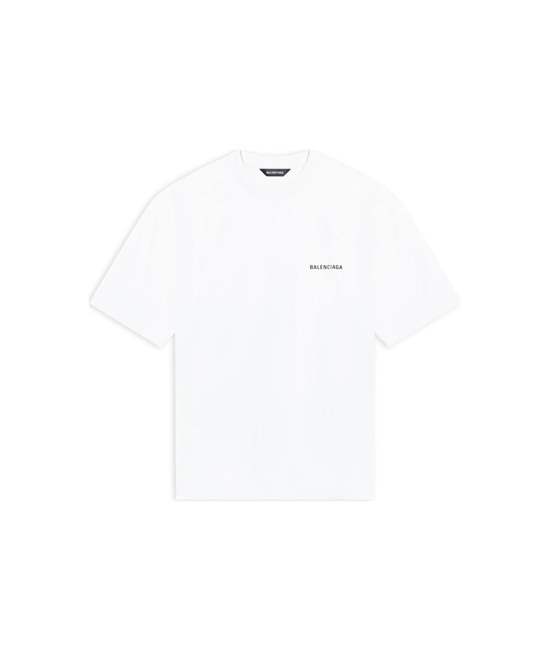 BALENCIAGA Белая футболка, фото 6
