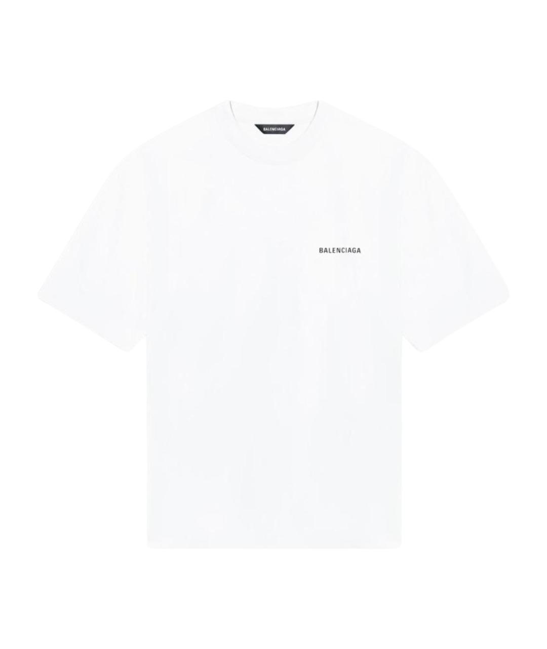 BALENCIAGA Белая футболка, фото 1
