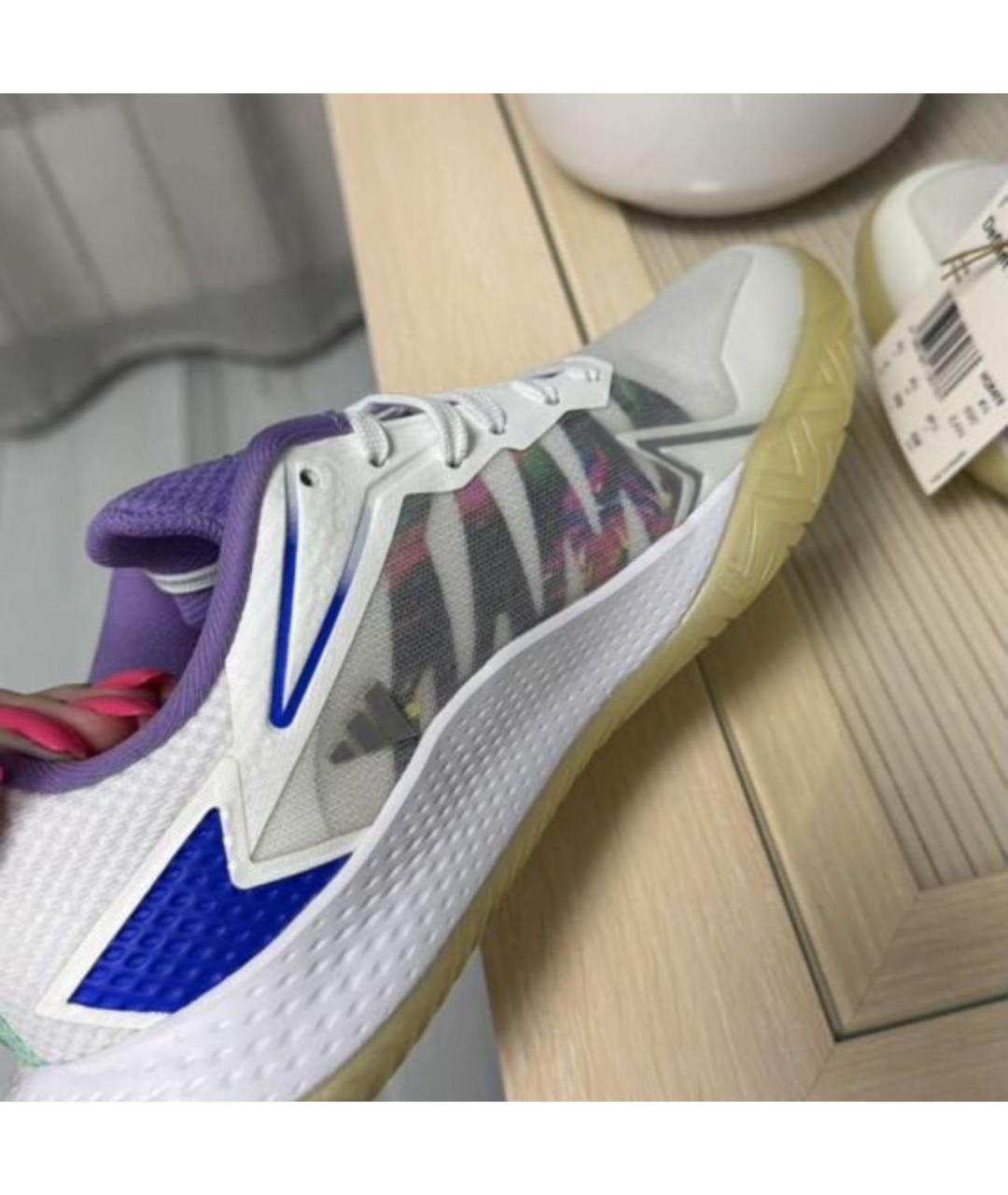 ADIDAS Белые текстильные кроссовки, фото 2