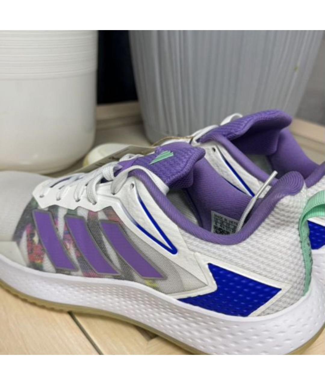 ADIDAS Белые текстильные кроссовки, фото 3
