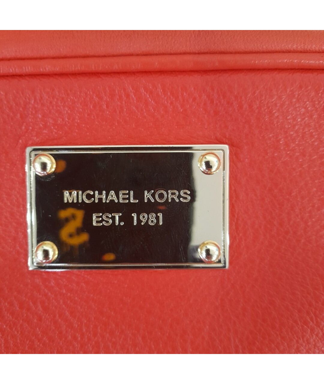 MICHAEL KORS Красная кожаная сумка тоут, фото 2