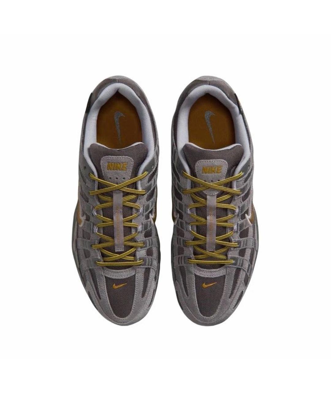 NIKE Антрацитовые замшевые низкие кроссовки / кеды, фото 3