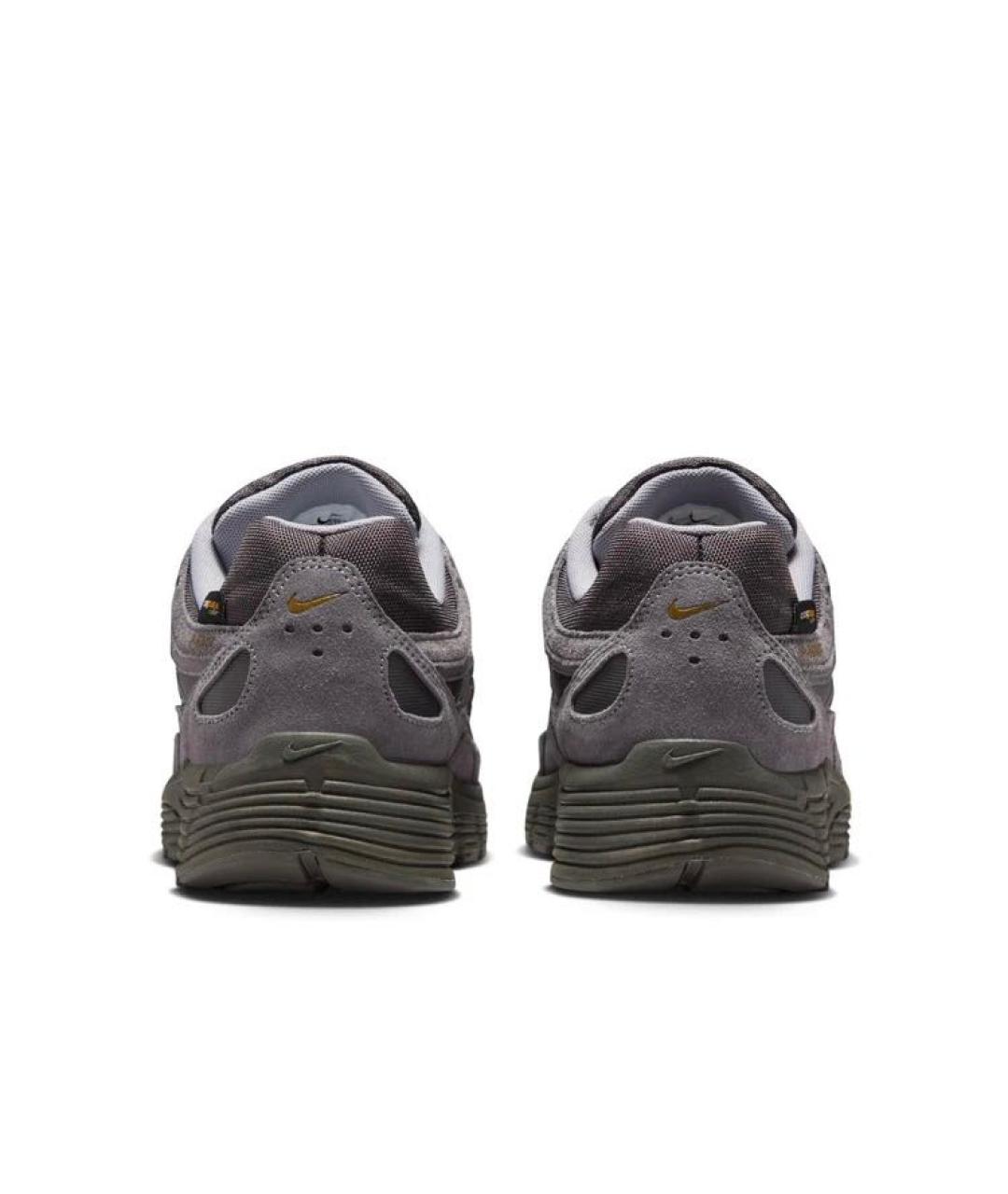 NIKE Антрацитовые замшевые низкие кроссовки / кеды, фото 4