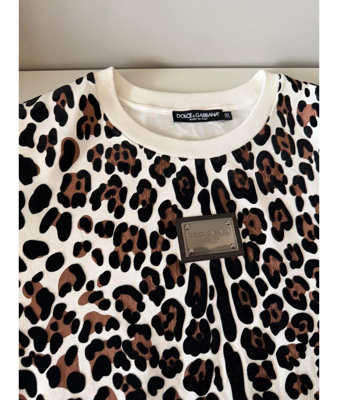 DOLCE&GABBANA Мульти хлопковая футболка, фото 3
