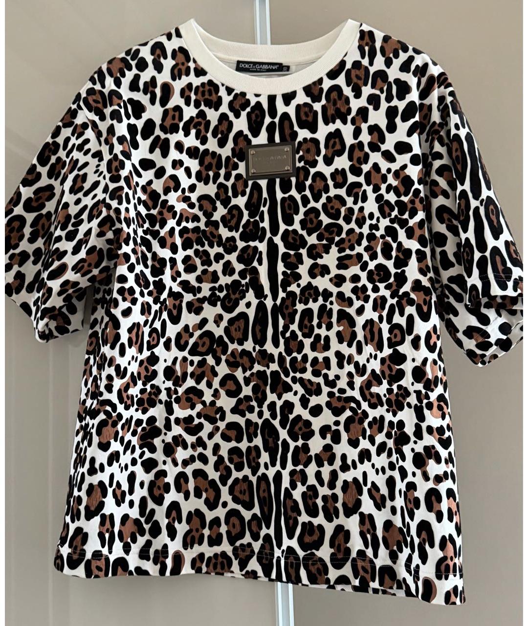 DOLCE&GABBANA Мульти хлопковая футболка, фото 4