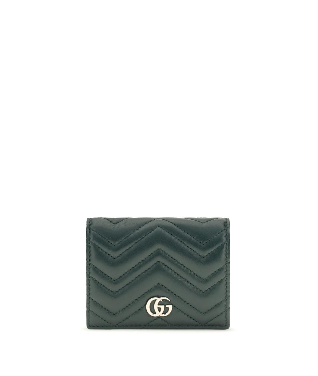 GUCCI Зеленый кожаный кошелек, фото 1