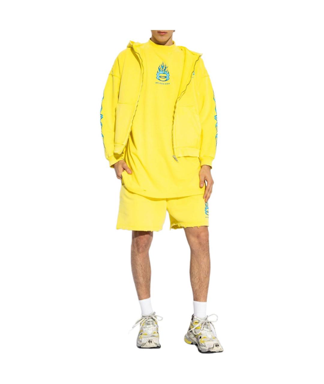 BALENCIAGA Желтая футболка, фото 2