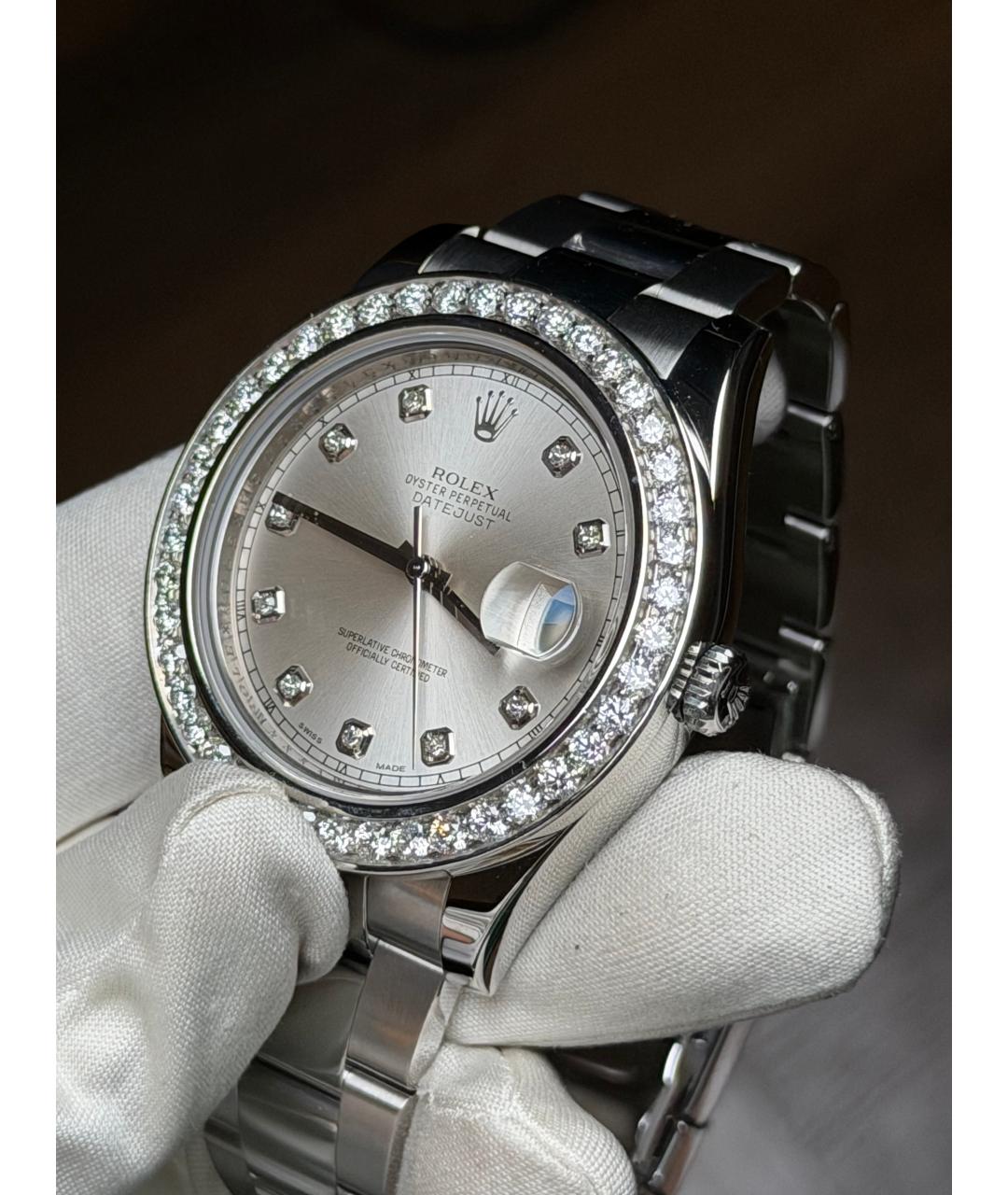 ROLEX Серые часы, фото 4