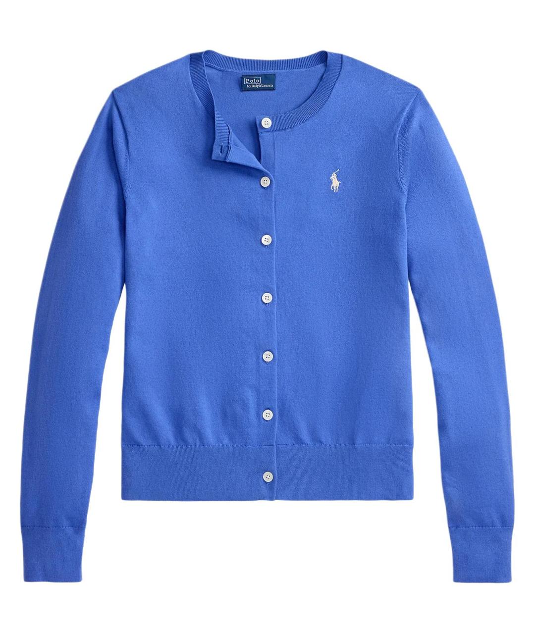 POLO RALPH LAUREN Синий шерстяной кардиган, фото 1