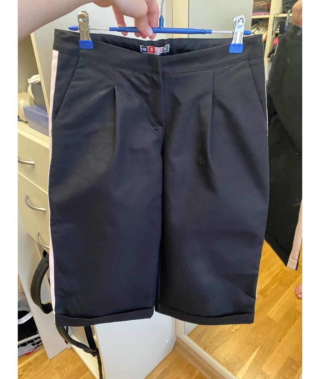 MSGM Черные хлопковые брюки и шорты, фото 5