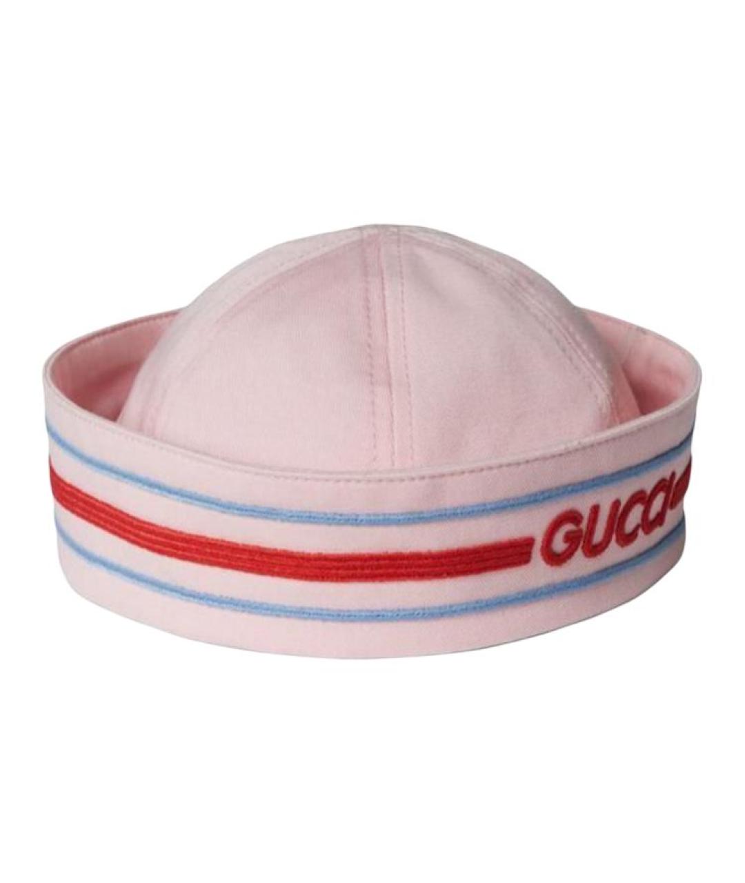 GUCCI Розовая хлопковая шляпа, фото 2