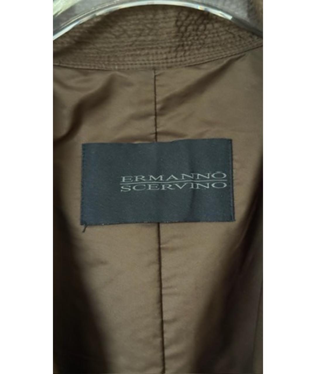 ERMANNO SCERVINO Коричневая куртка, фото 4