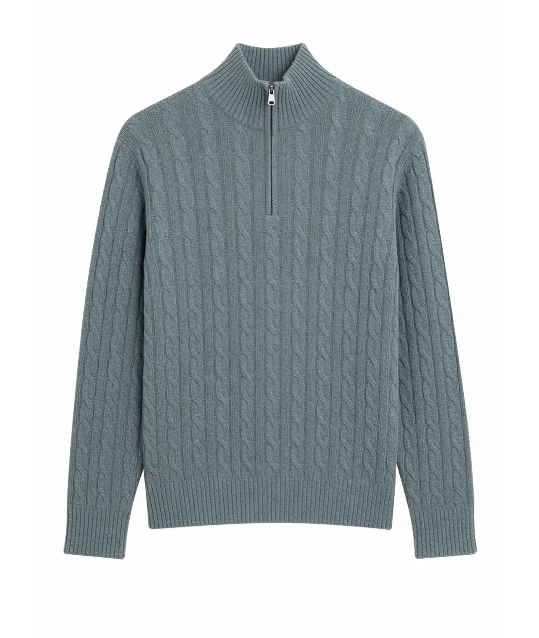 LORO PIANA Бирюзовый кашемировый джемпер / свитер, фото 1