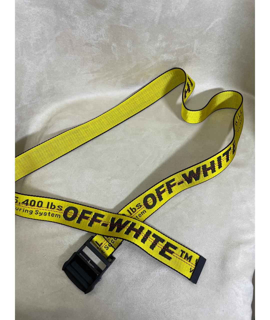 OFF-WHITE Желтый ремень, фото 5