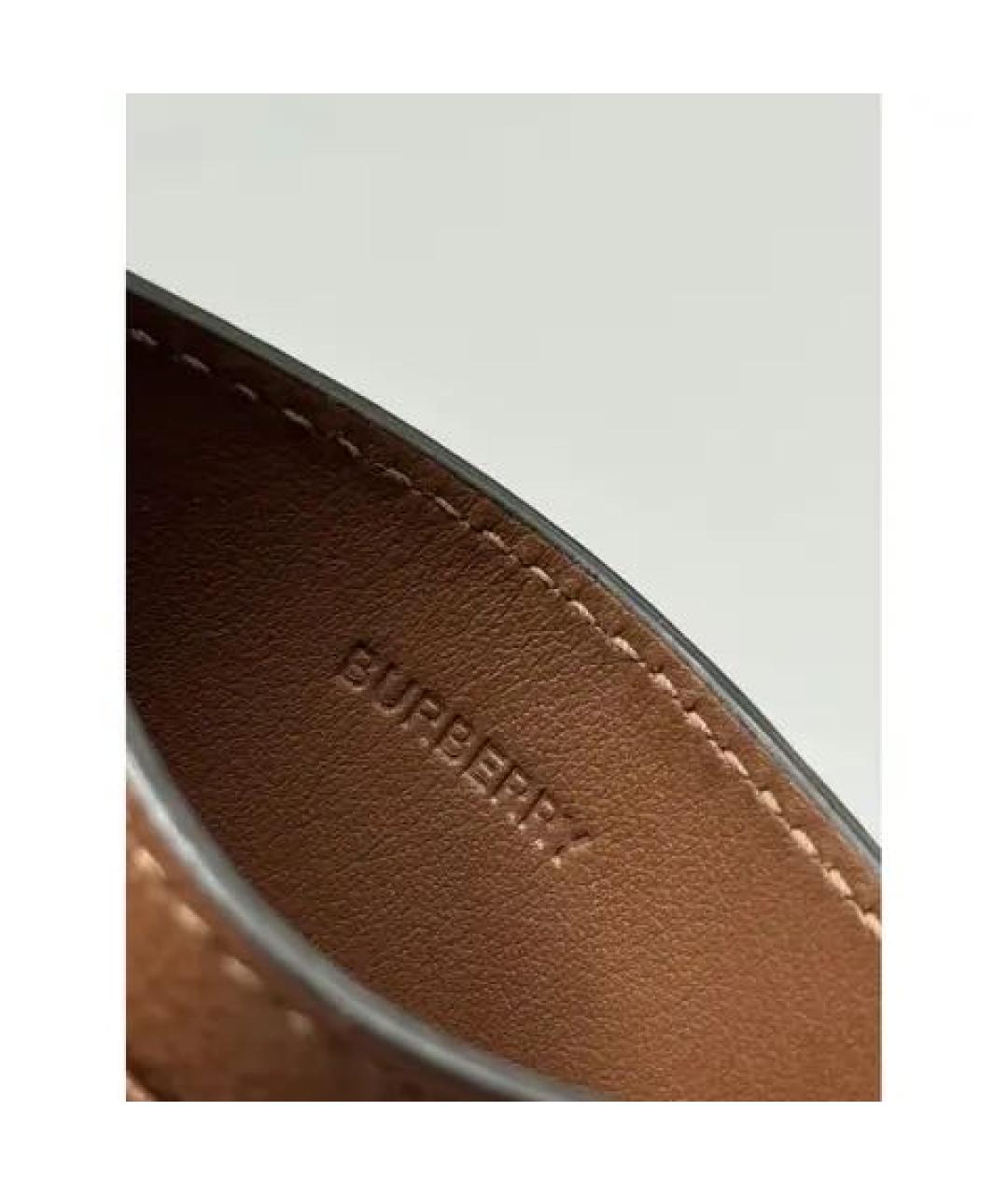 BURBERRY Коричневый кожаный кардхолдер, фото 4