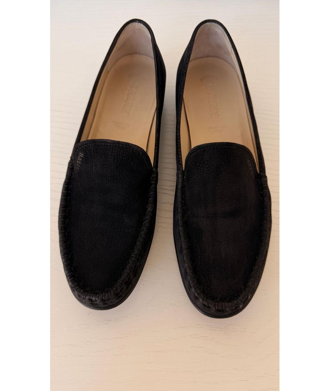 BALLY Черные нубуковые мокасины, фото 2
