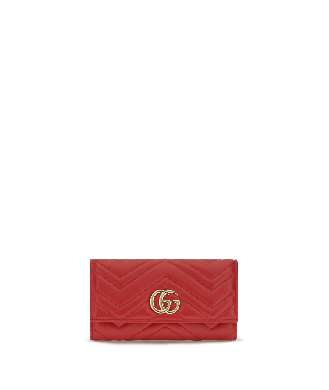 GUCCI Красный кожаный кошелек, фото 1