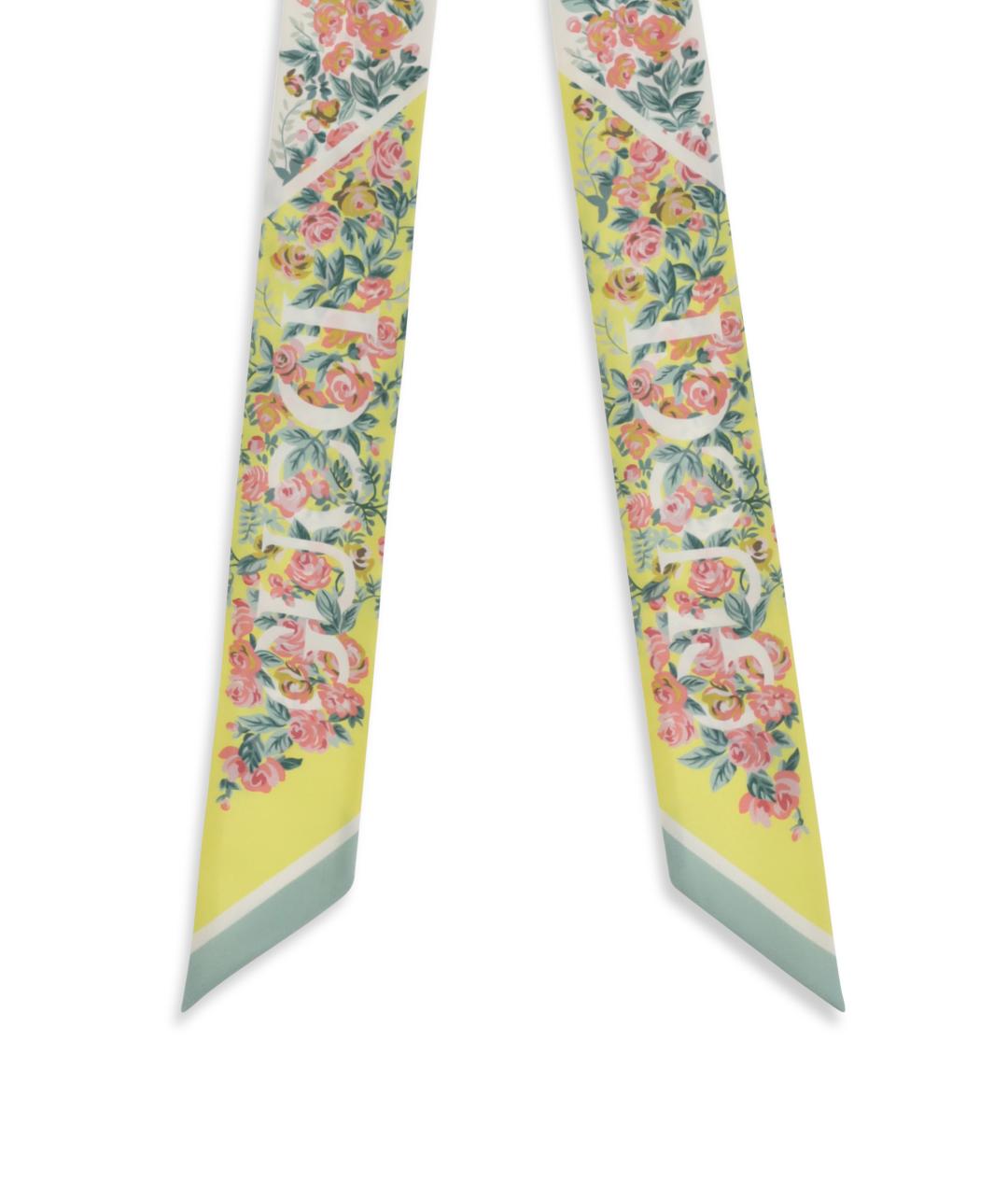 GUCCI Мульти шелковый шарф, фото 3