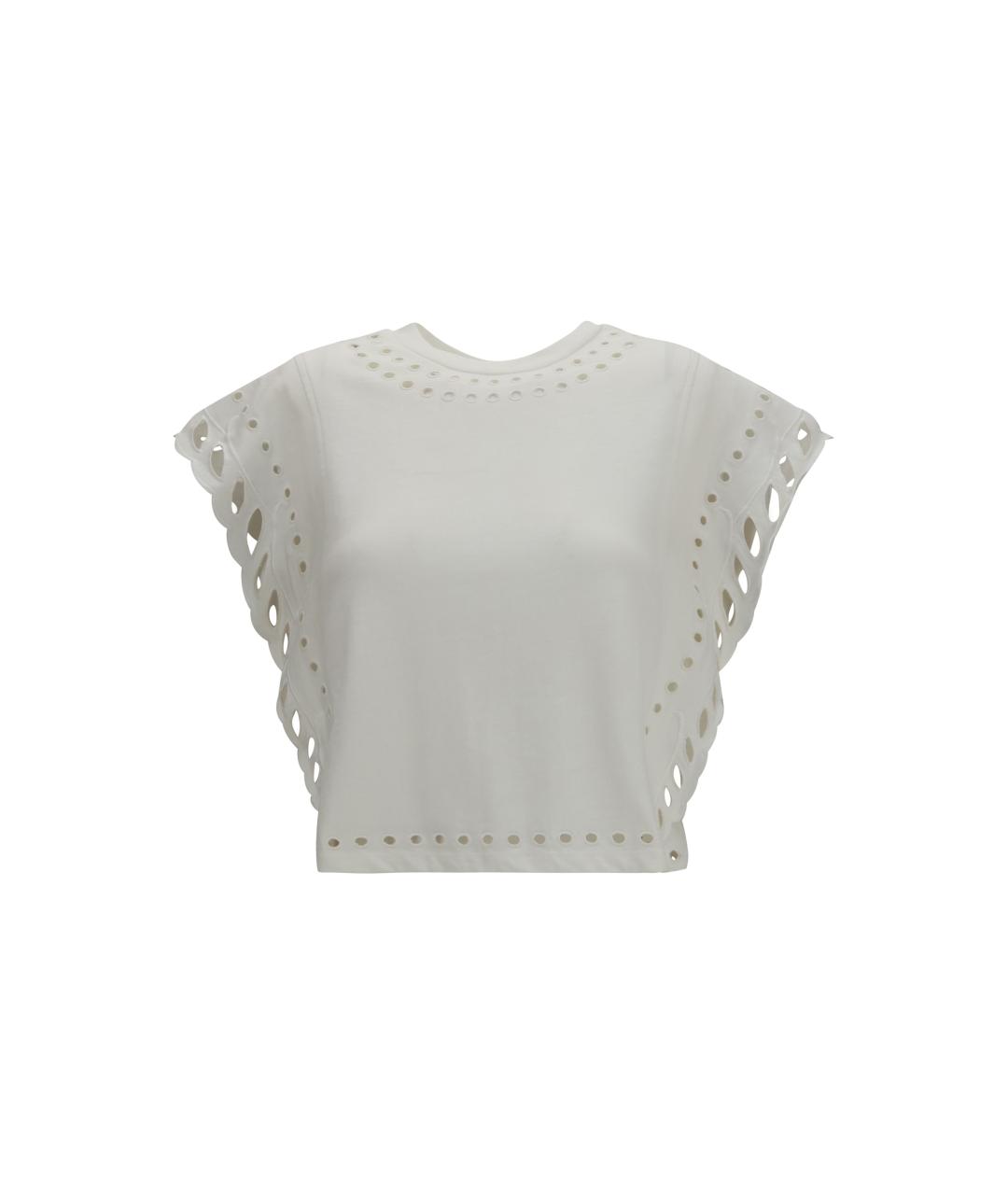 ISABEL MARANT ETOILE Бежевая хлопковая футболка, фото 1