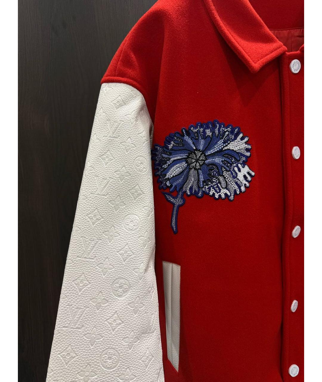 LOUIS VUITTON Красная кожаная куртка, фото 4