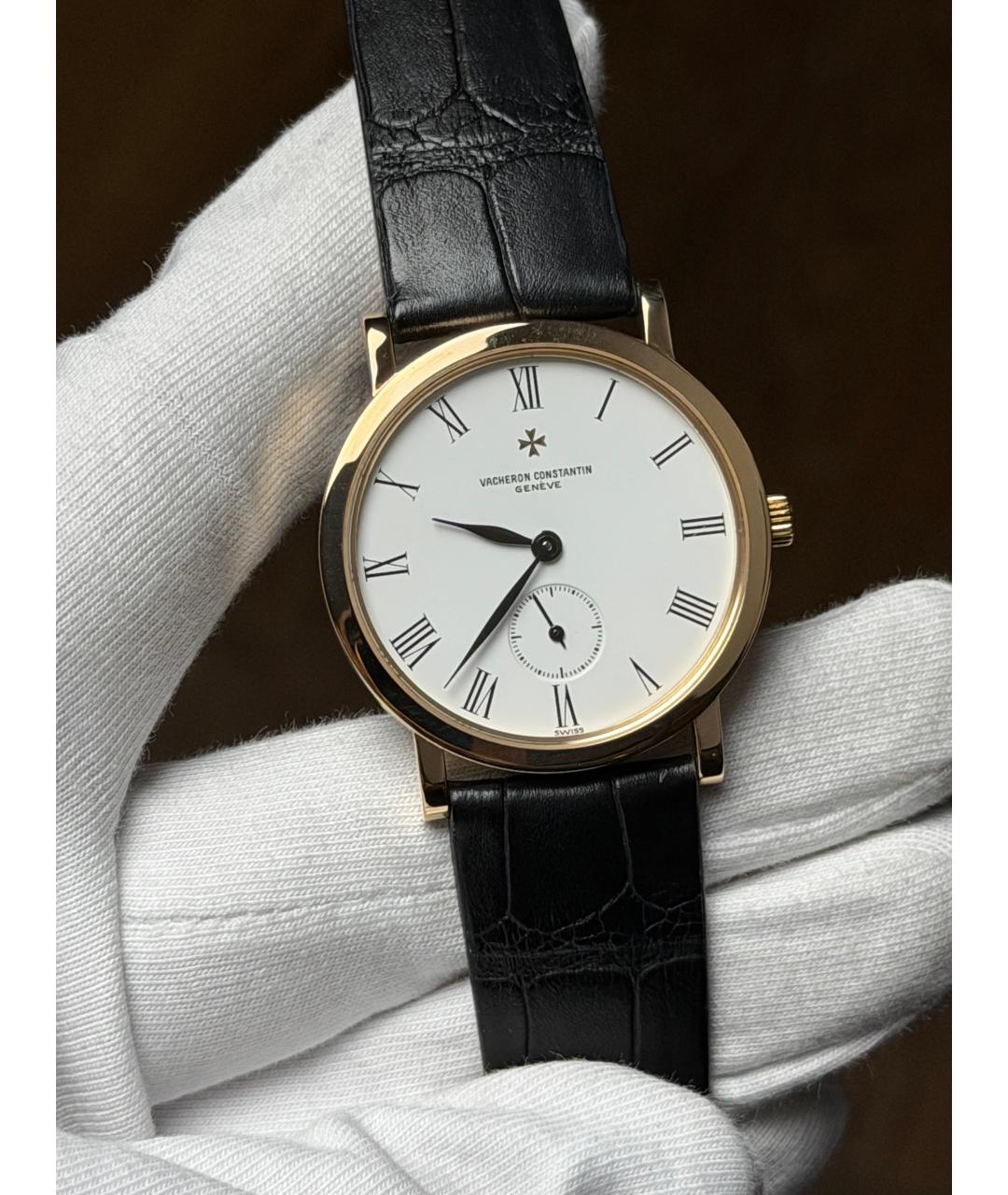VACHERON CONSTANTIN Белые часы из желтого золота, фото 2