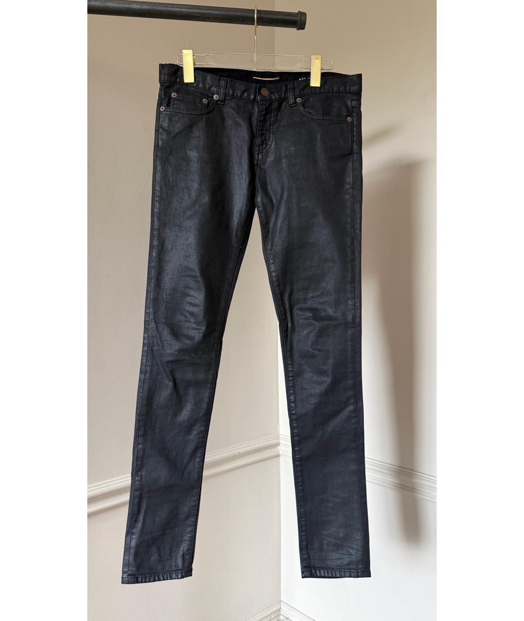 SAINT LAURENT Черные прямые джинсы, фото 6