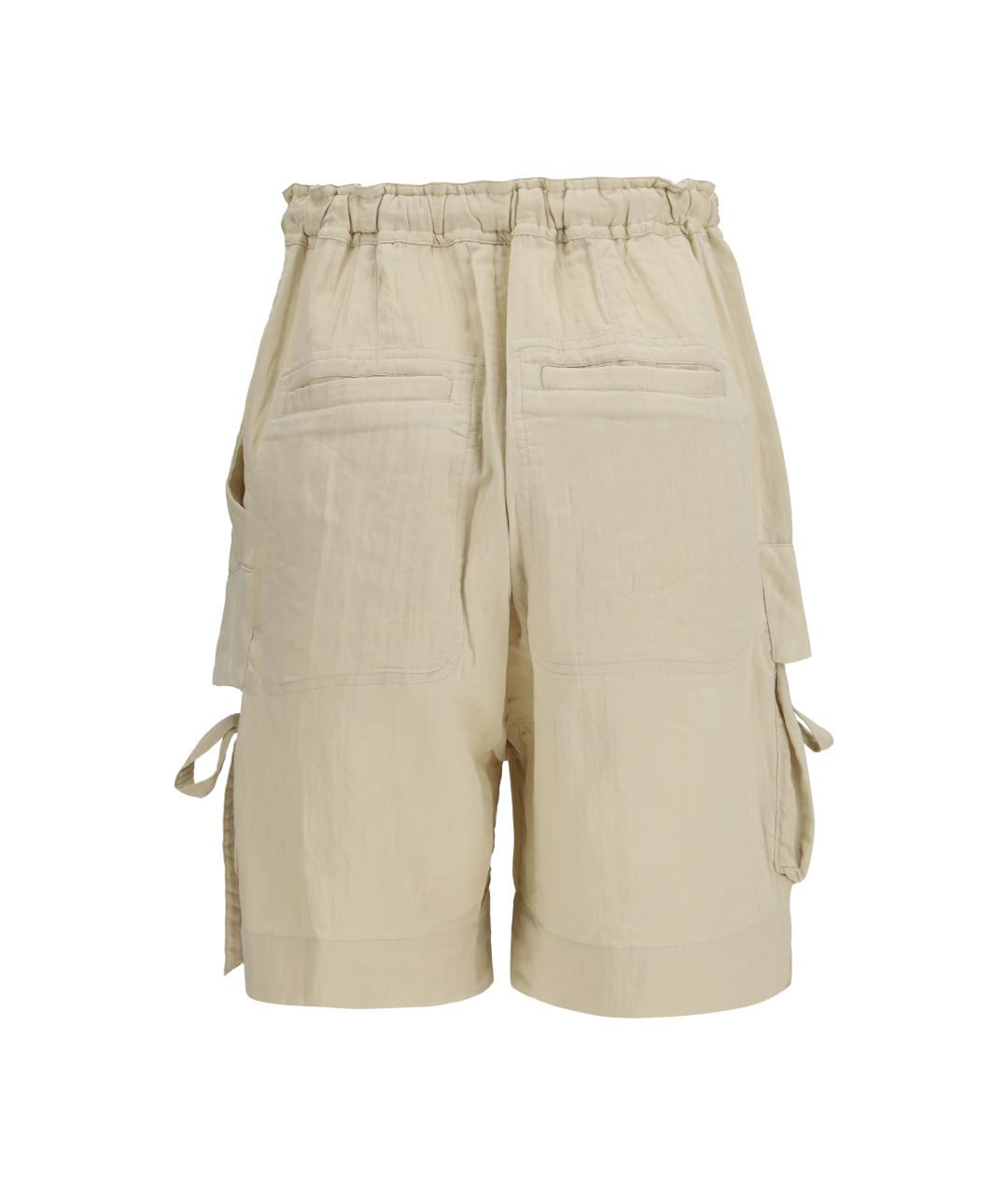 ISABEL MARANT ETOILE Бежевые вискозные шорты, фото 2