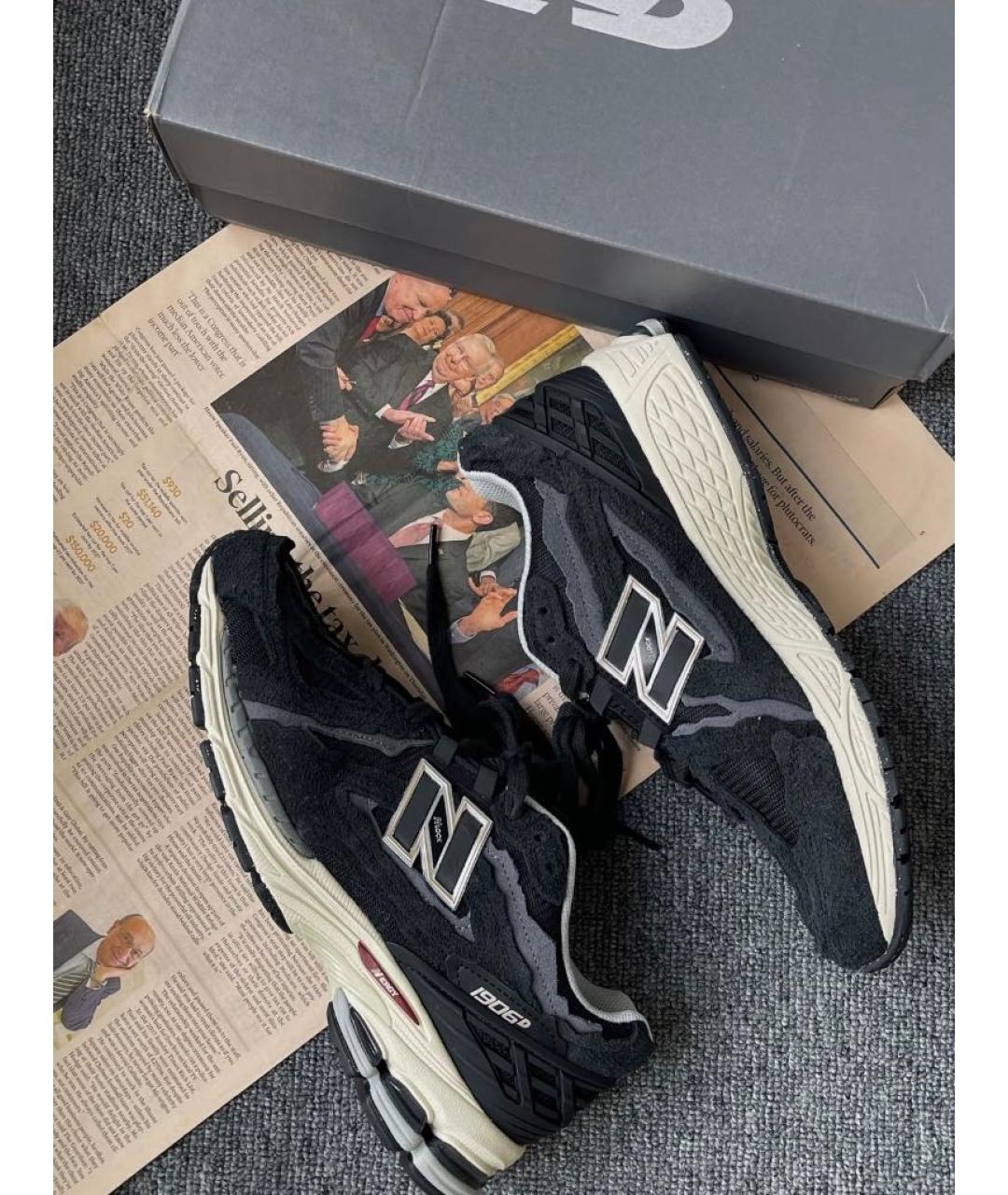 NEW BALANCE Черные текстильные кроссовки, фото 2