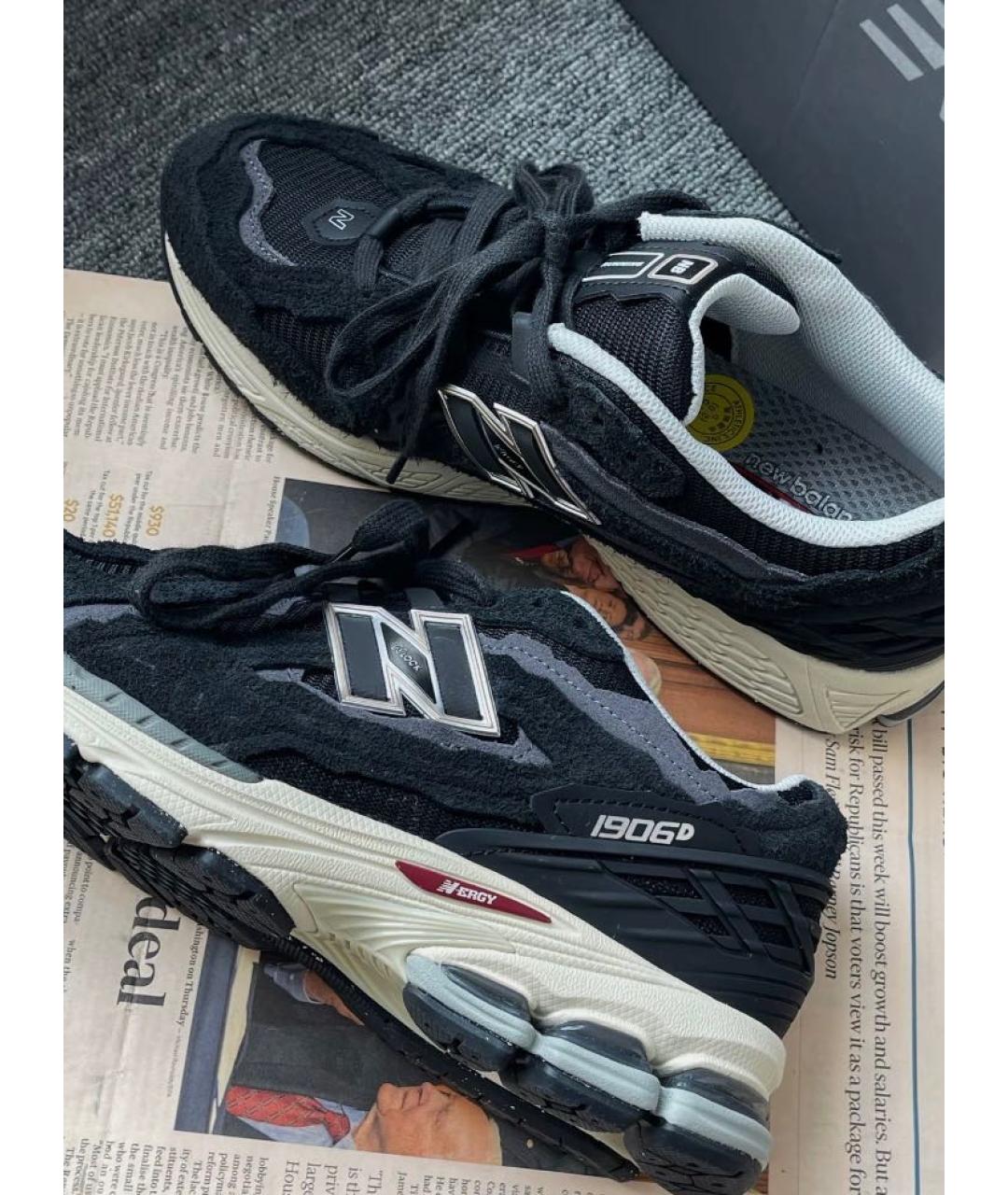 NEW BALANCE Черные текстильные кроссовки, фото 4