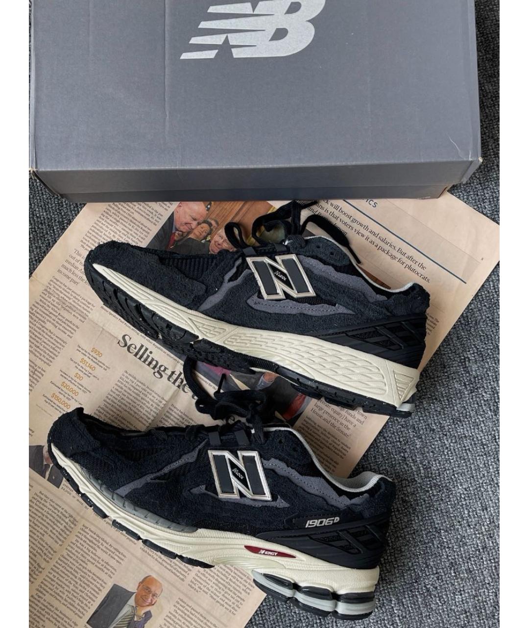 NEW BALANCE Черные текстильные кроссовки, фото 3