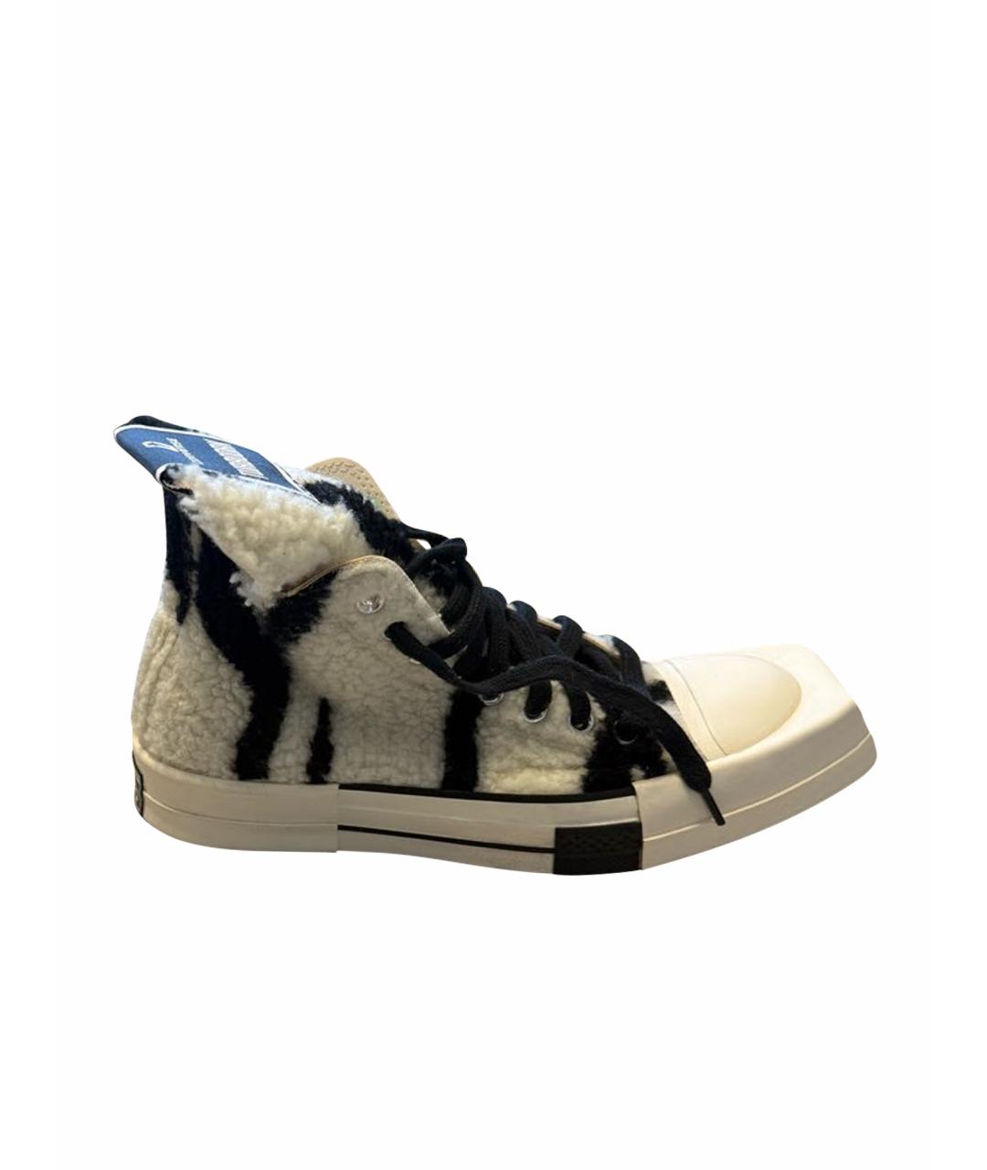 RICK OWENS DRKSHDW Белые высокие кроссовки / кеды, фото 1