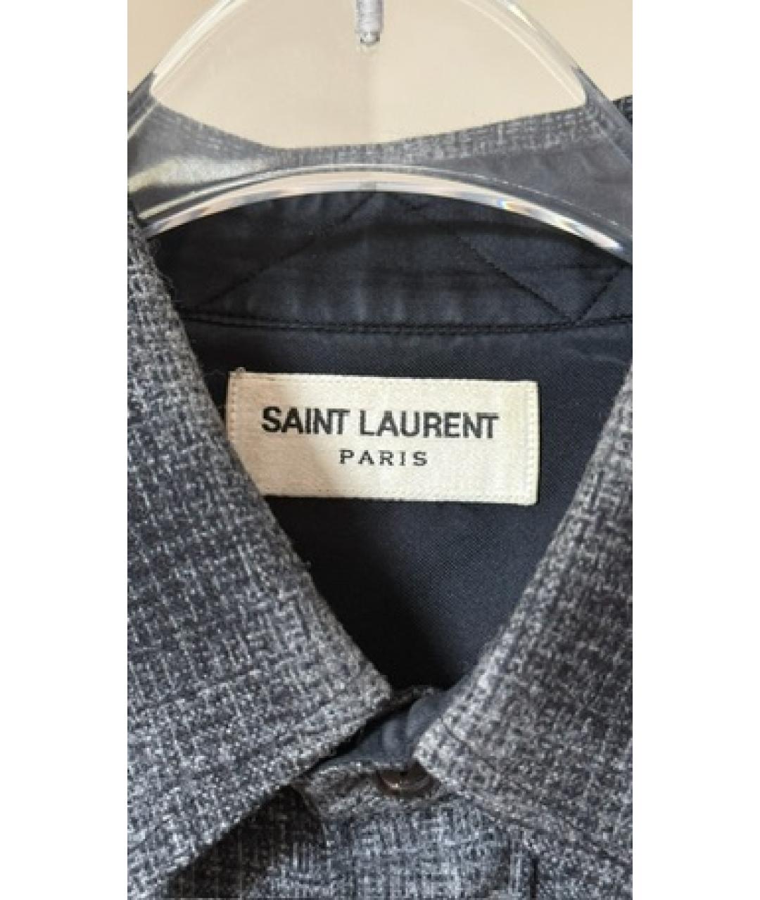 SAINT LAURENT Серая рубашка, фото 3