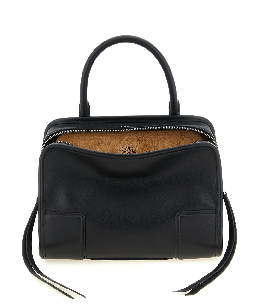 LOEWE Черная кожаная сумка тоут, фото 1