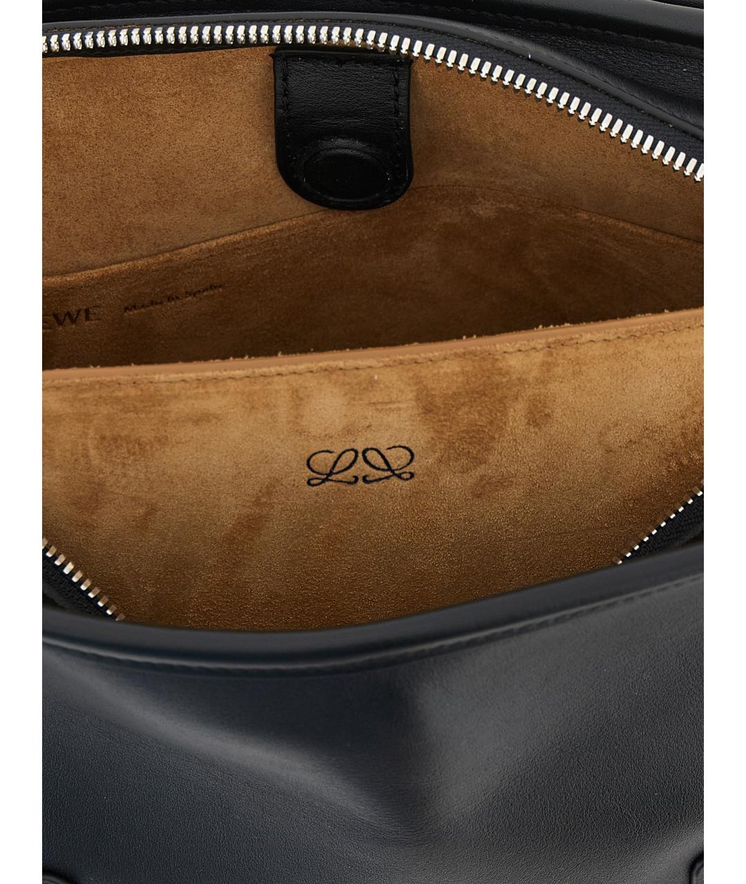 LOEWE Черная кожаная сумка тоут, фото 5