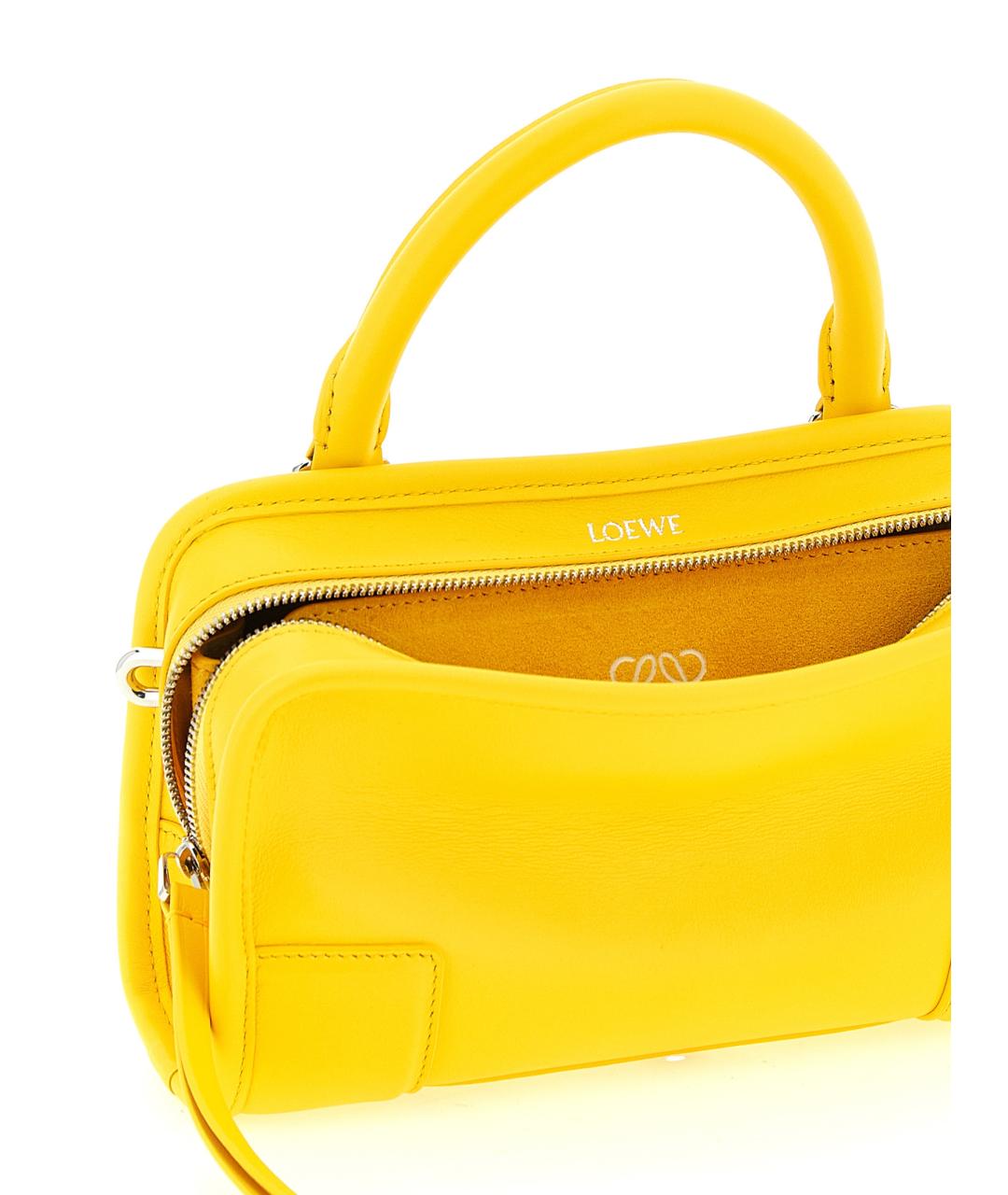 LOEWE Желтая кожаная сумка через плечо, фото 3