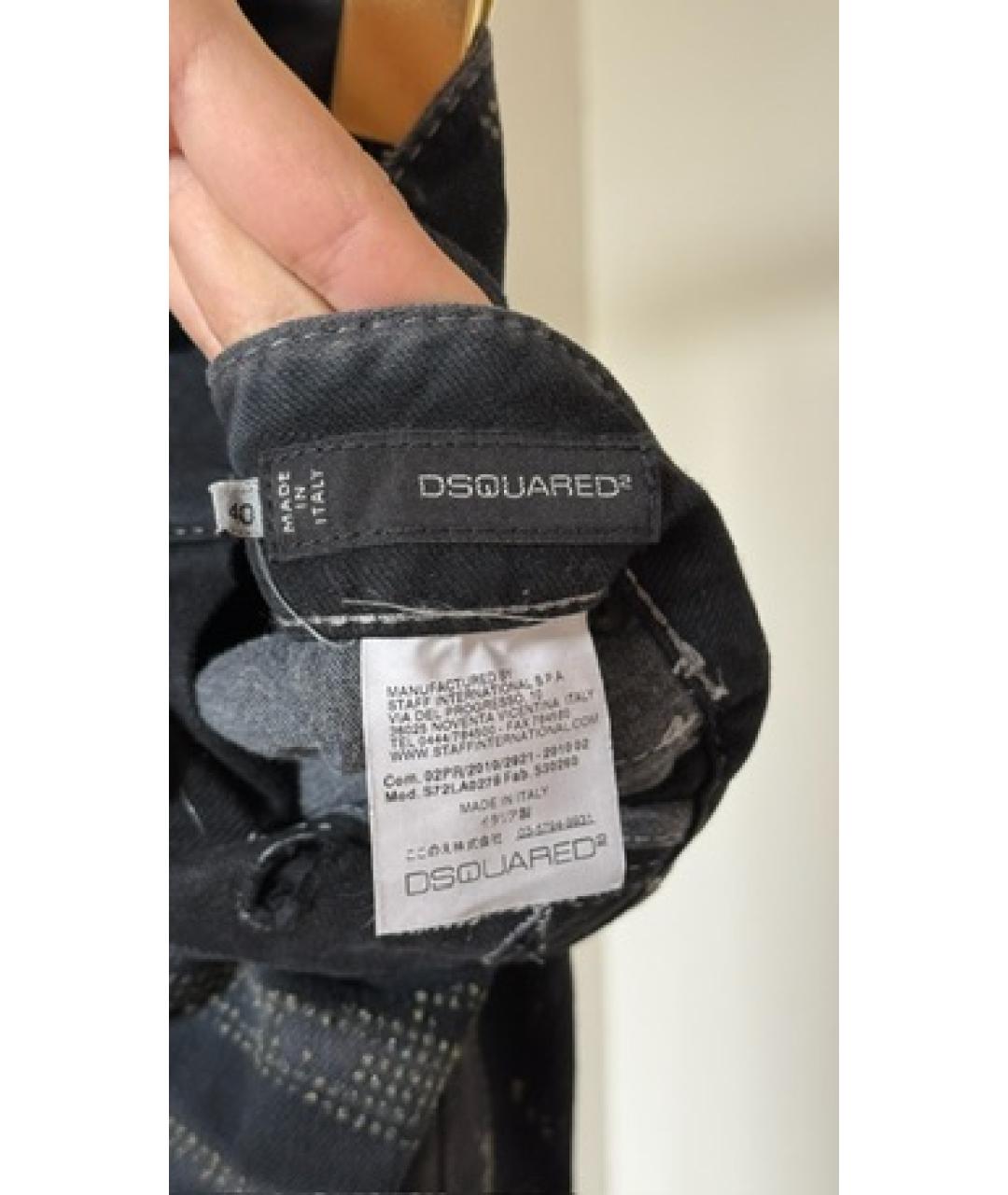 DSQUARED2 Черные прямые джинсы, фото 5