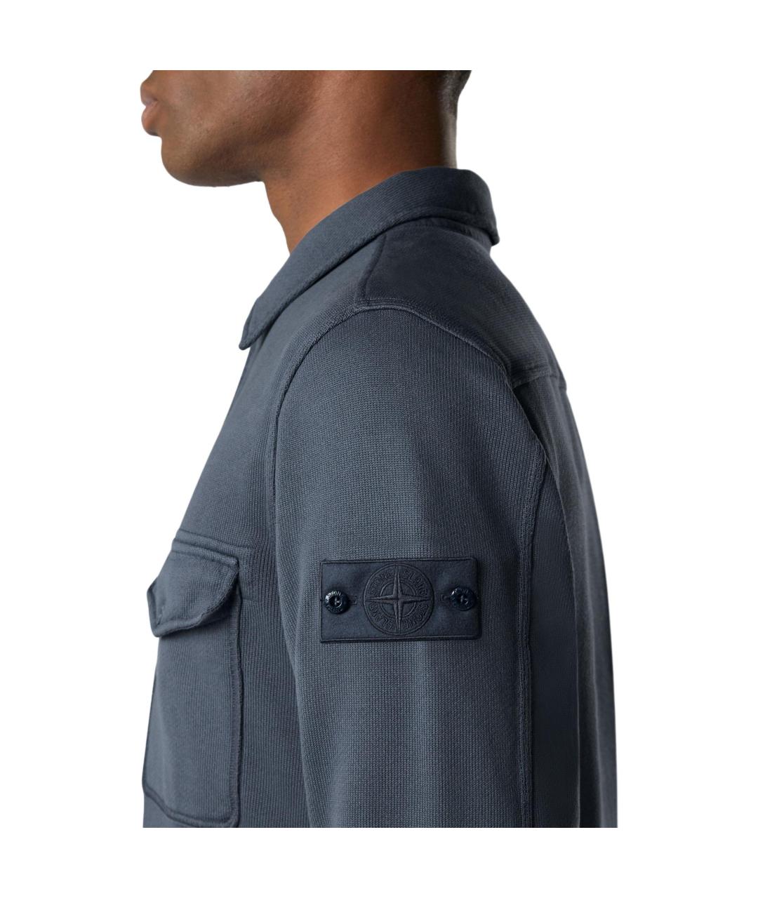 STONE ISLAND Синяя классическая рубашка, фото 4