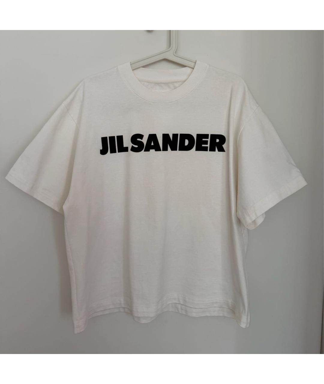 JIL SANDER Белая хлопковая футболка, фото 8