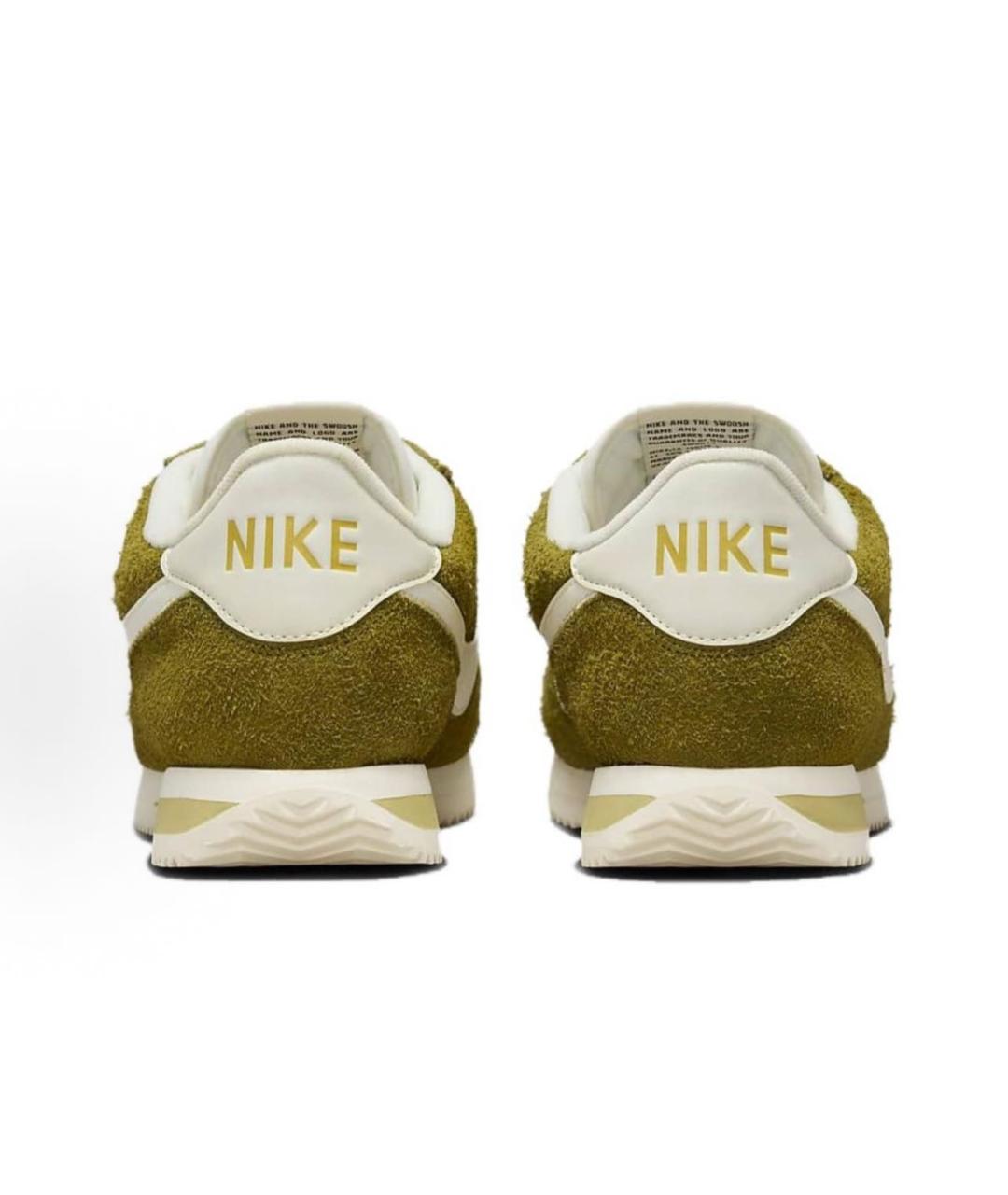 NIKE Зеленые замшевые низкие кроссовки / кеды, фото 3