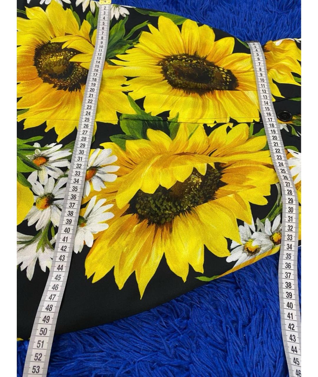 DOLCE&GABBANA Желтое вискозное вечернее платье, фото 5