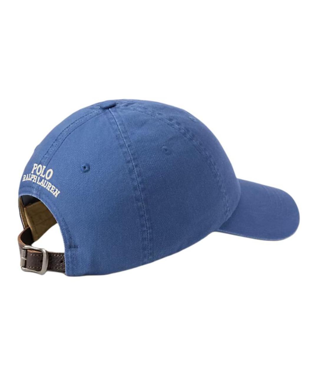 POLO RALPH LAUREN Синяя хлопковая кепка/бейсболка, фото 2
